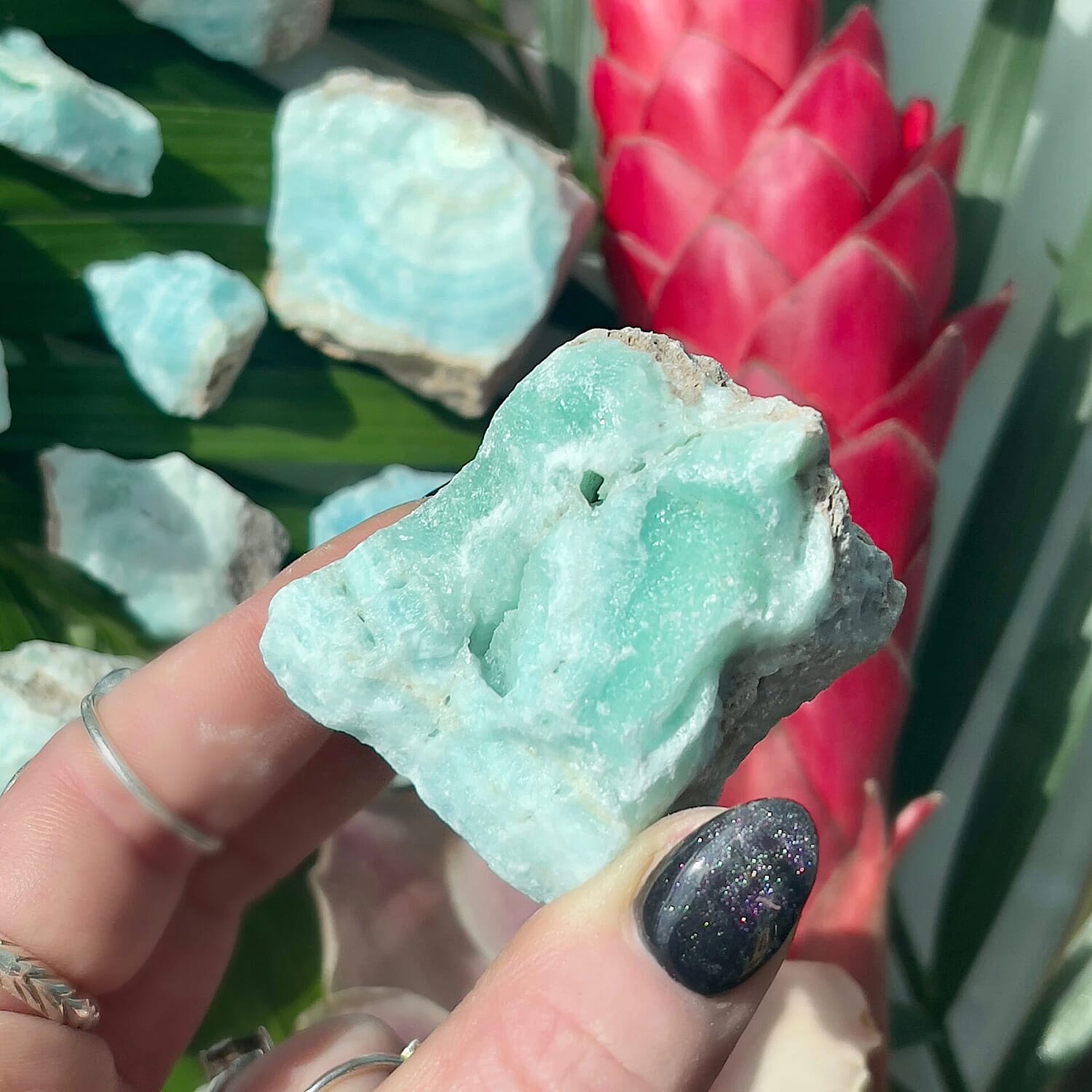 Natural Blue Aragonite 2-3 Approx 410ctw