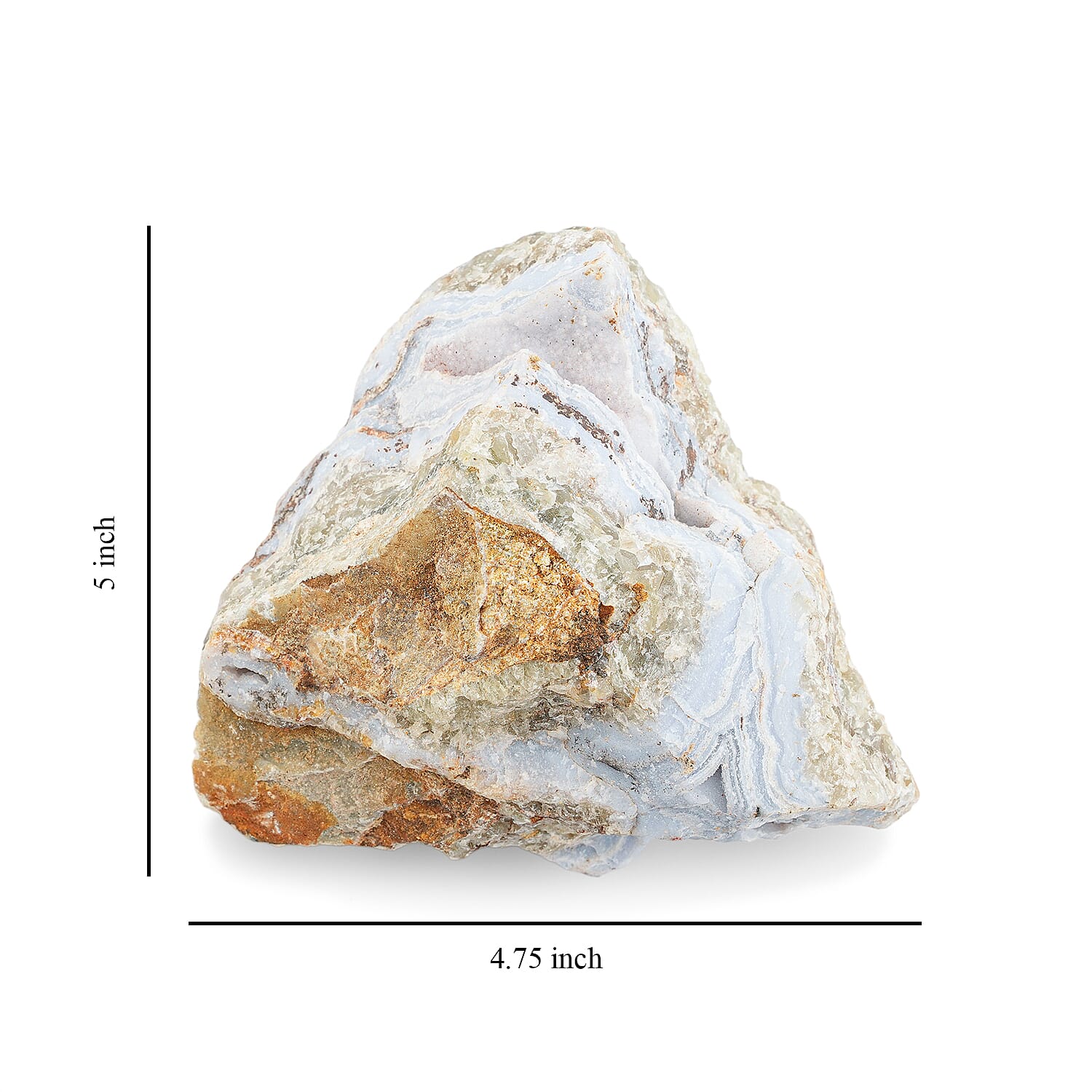 Natural Blue Lace Agate 5-6 Approx 2680ctw
