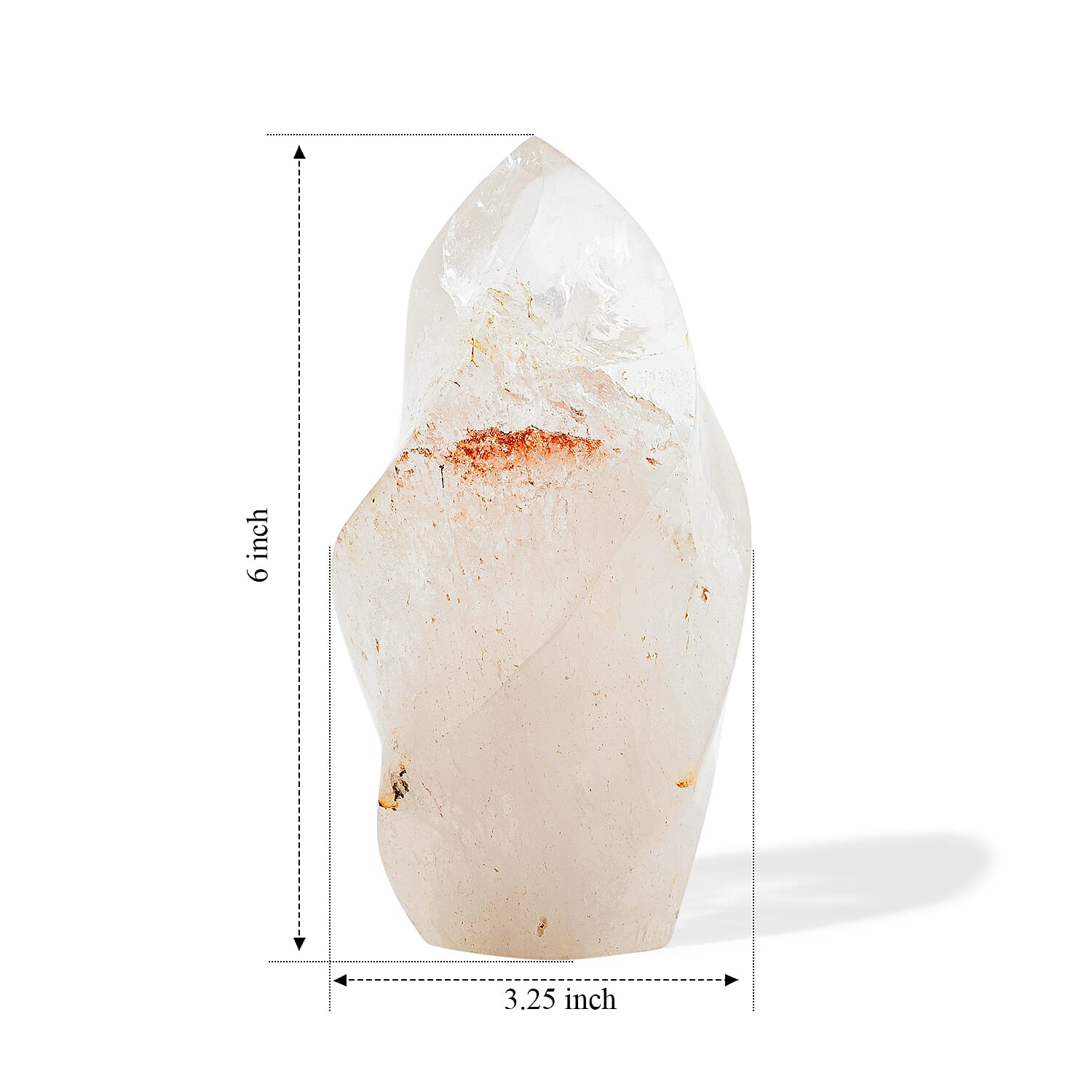 Clear Quartz Flame 6-7 Approx 7180ctw