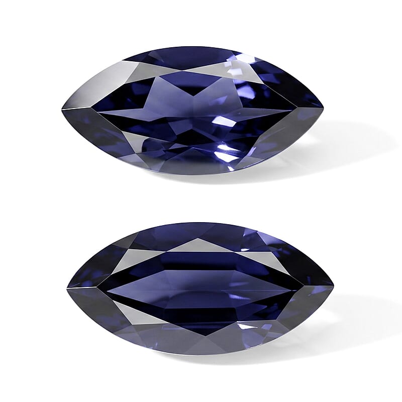 Iolite Set of 2 (Mrq 10x5 mm) 1.35 ctw