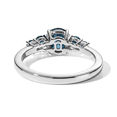 SGL Certified Blue Diamond I3 1.00 ctw Ring in 10K White Gold (Size 6.0)
