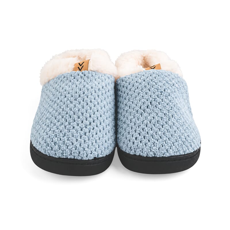 Mossimo Blue Memory Foam Slippers with Sherpa lining (Size 5-6)