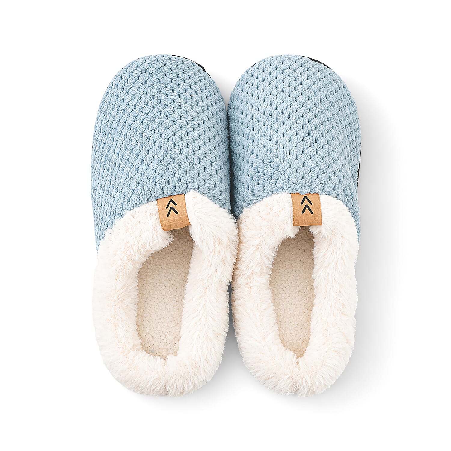 Mossimo Blue Memory Foam Slippers with Sherpa lining (Size 5-6)