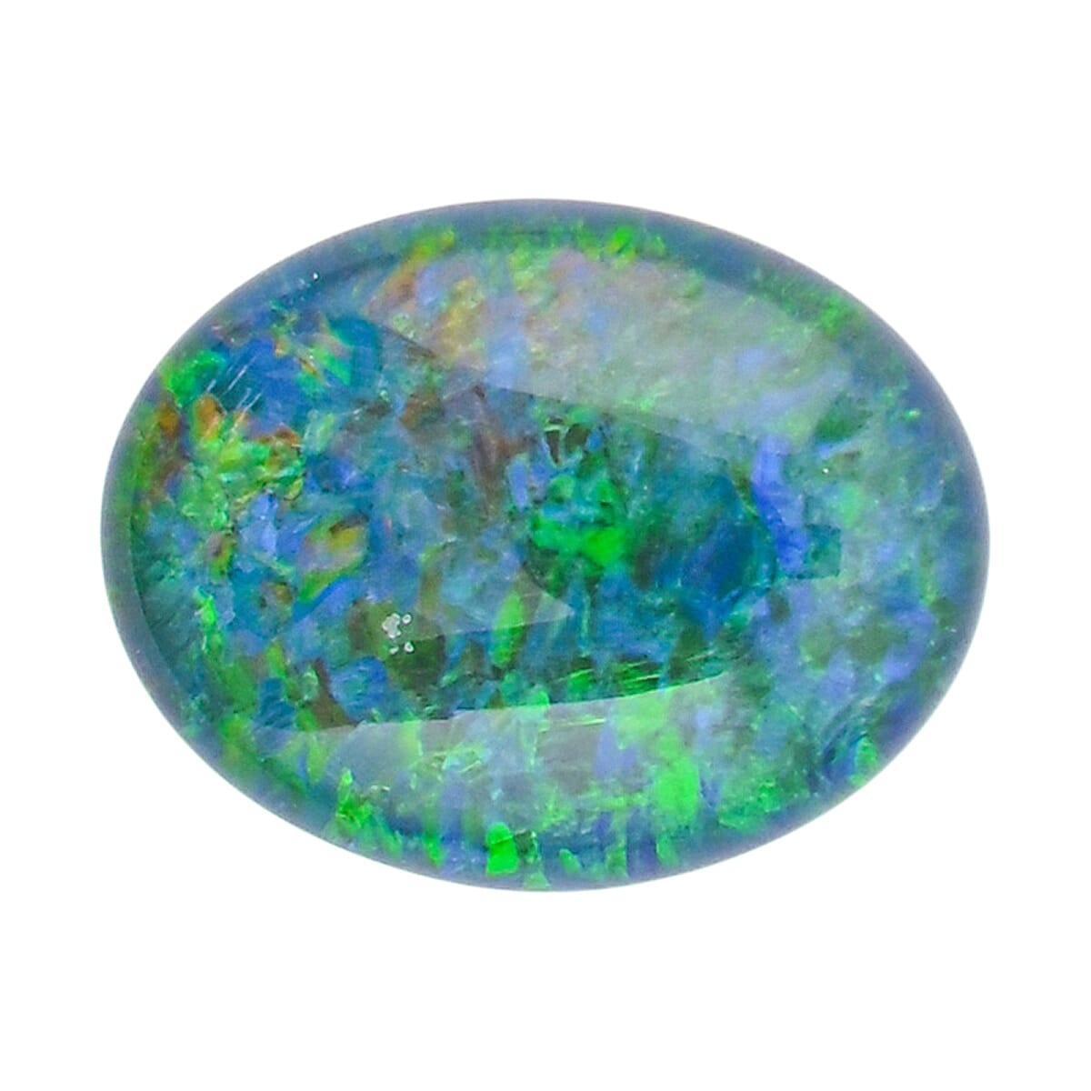AAAA Australian Lightning Ridge Opal Triplet (Ovl 9x7 mm) 3.00 ctw