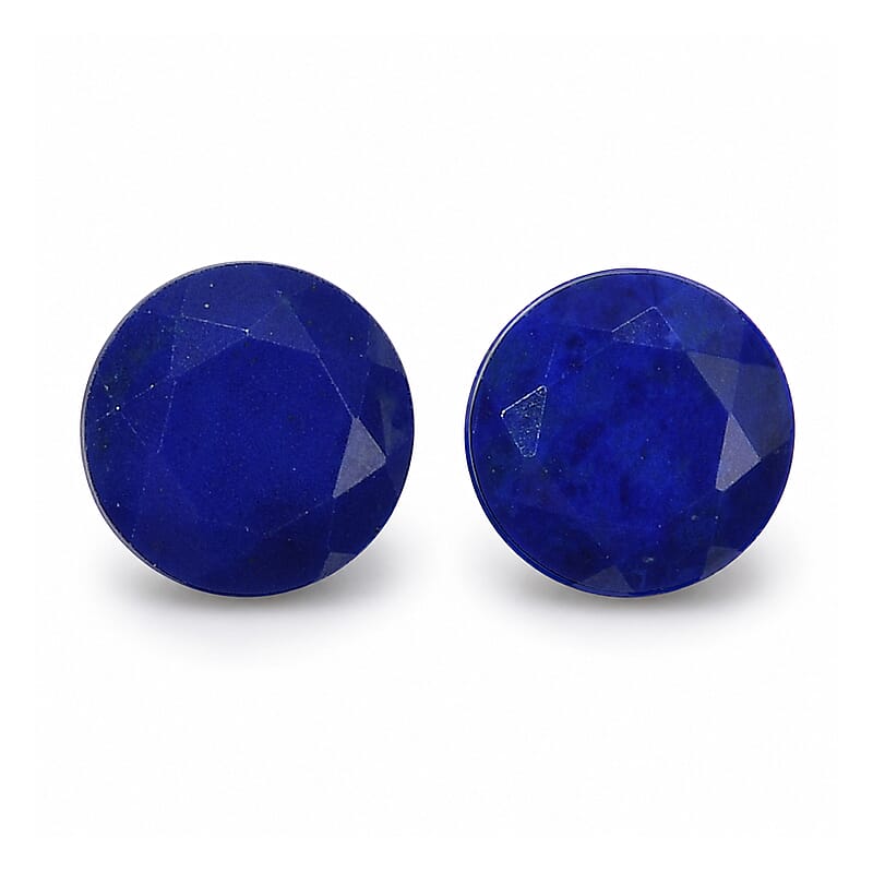 AA Lapis Lazuli Set of 2 (Rnd 6 mm) 1.29 ctw