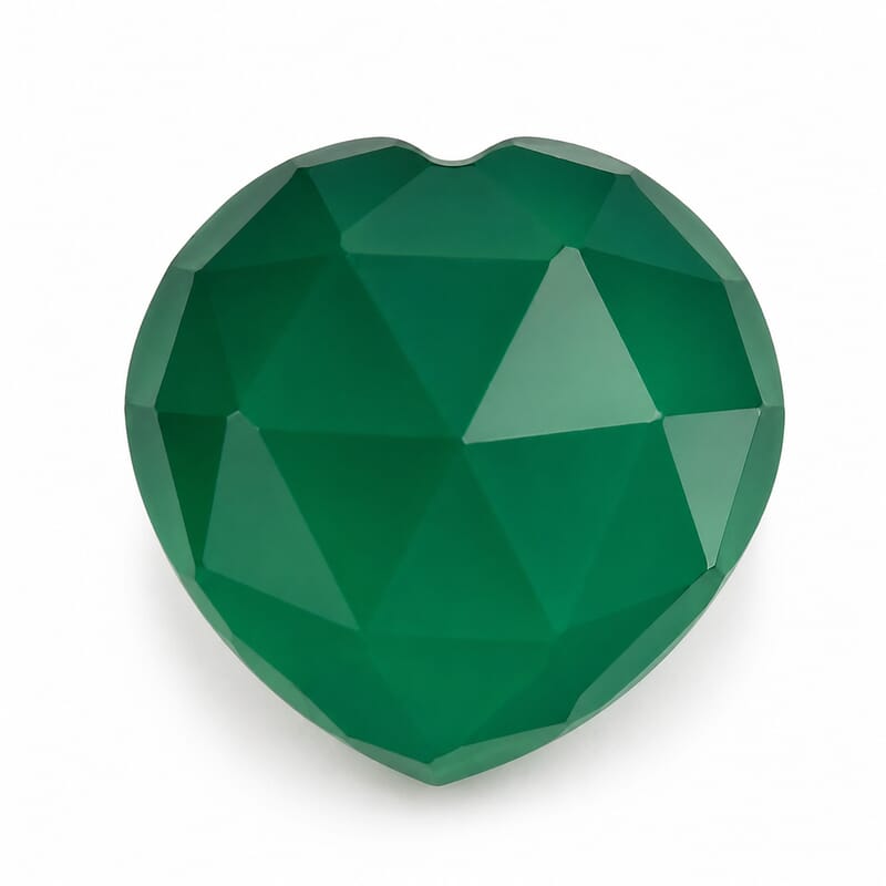 Green Onyx (Hrt 8 mm) 2.01 ctw