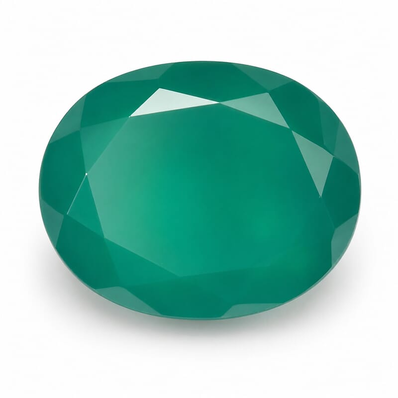 Green Onyx (Ovl 10x8 mm) 2.08 ctw