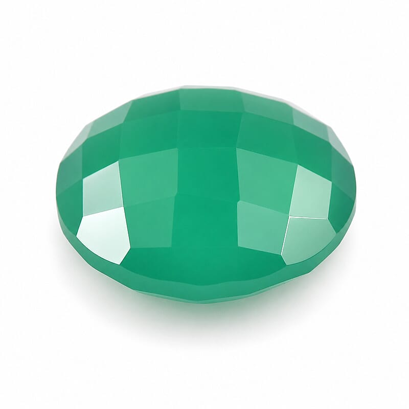 Green Onyx (Rnd 12 mm) 5.05 ctw