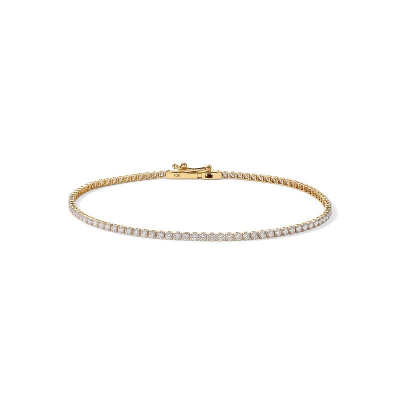 Luxuriant Lab Grown Diamond G-H SI 2.00 ctw Tennis Bracelet in 10K Yellow Gold (6.50 In)