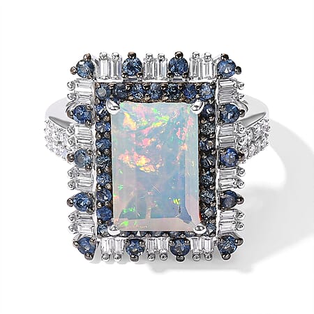 Ethiopian Welo Opal & Ceylon Blue Sapphire / 5 - Product card gallery slide 1 (10331387920697)