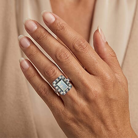 Ethiopian Welo Opal & Ceylon Blue Sapphire / 5 - Product card gallery slide 3 (10331387920697)
