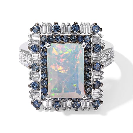 Ethiopian Welo Opal & Ceylon Blue Sapphire / 6 - Product card gallery slide 1 (10331387920697)