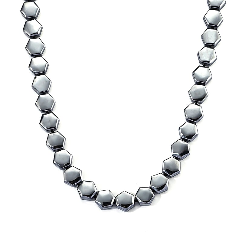 Terahertz 400.00 ctw Beaded Necklace in Stainless Steel 18-20 Inches