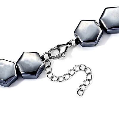 Terahertz 400.00 ctw Beaded Necklace in Stainless Steel 18-20 Inches