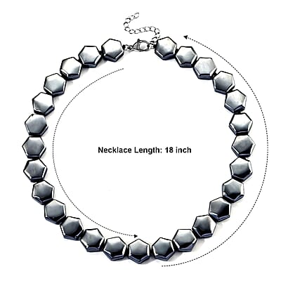Terahertz 400.00 ctw Beaded Necklace in Stainless Steel 18-20 Inches