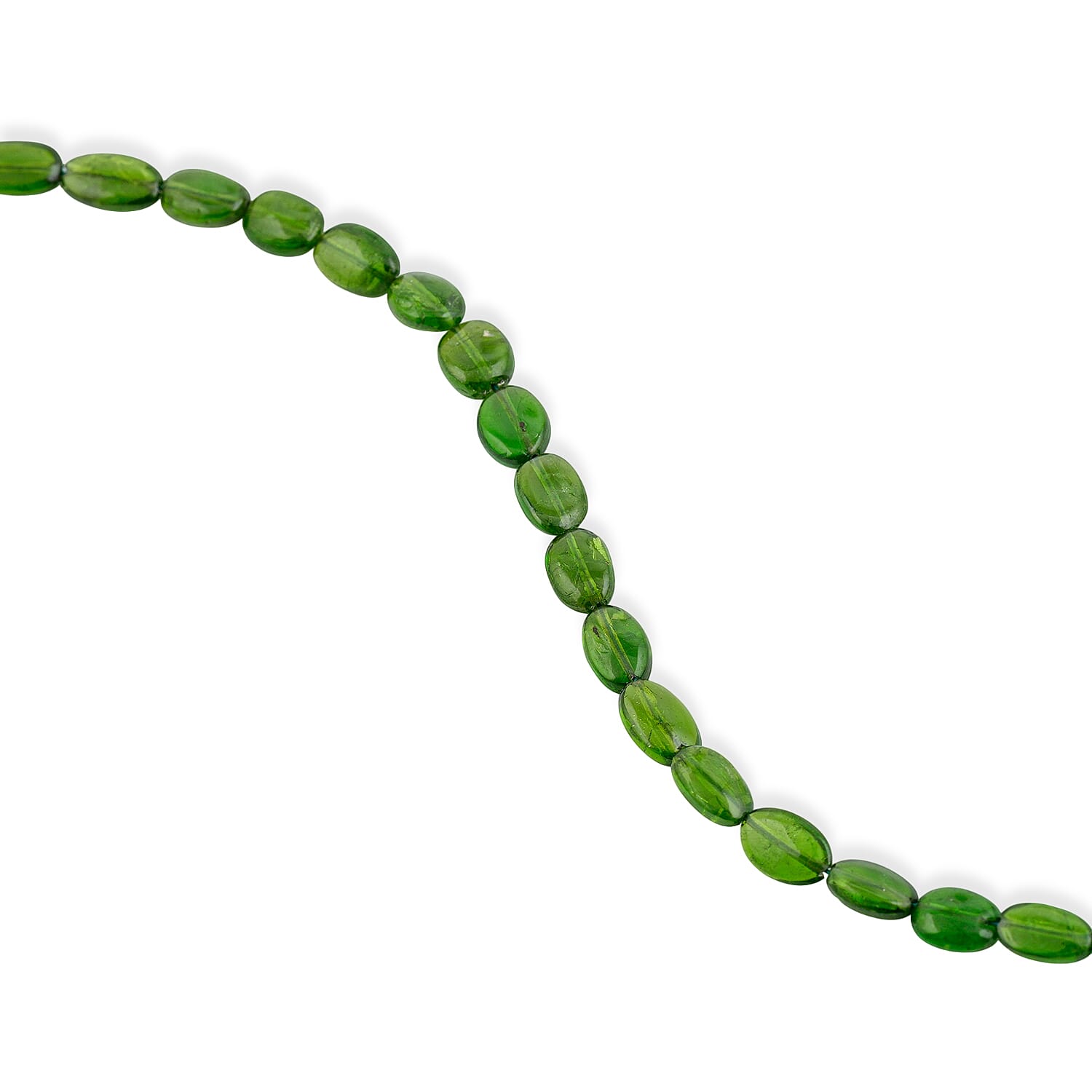 Premium Chrome Diopside 26.00 ctw Oval Beaded Strand