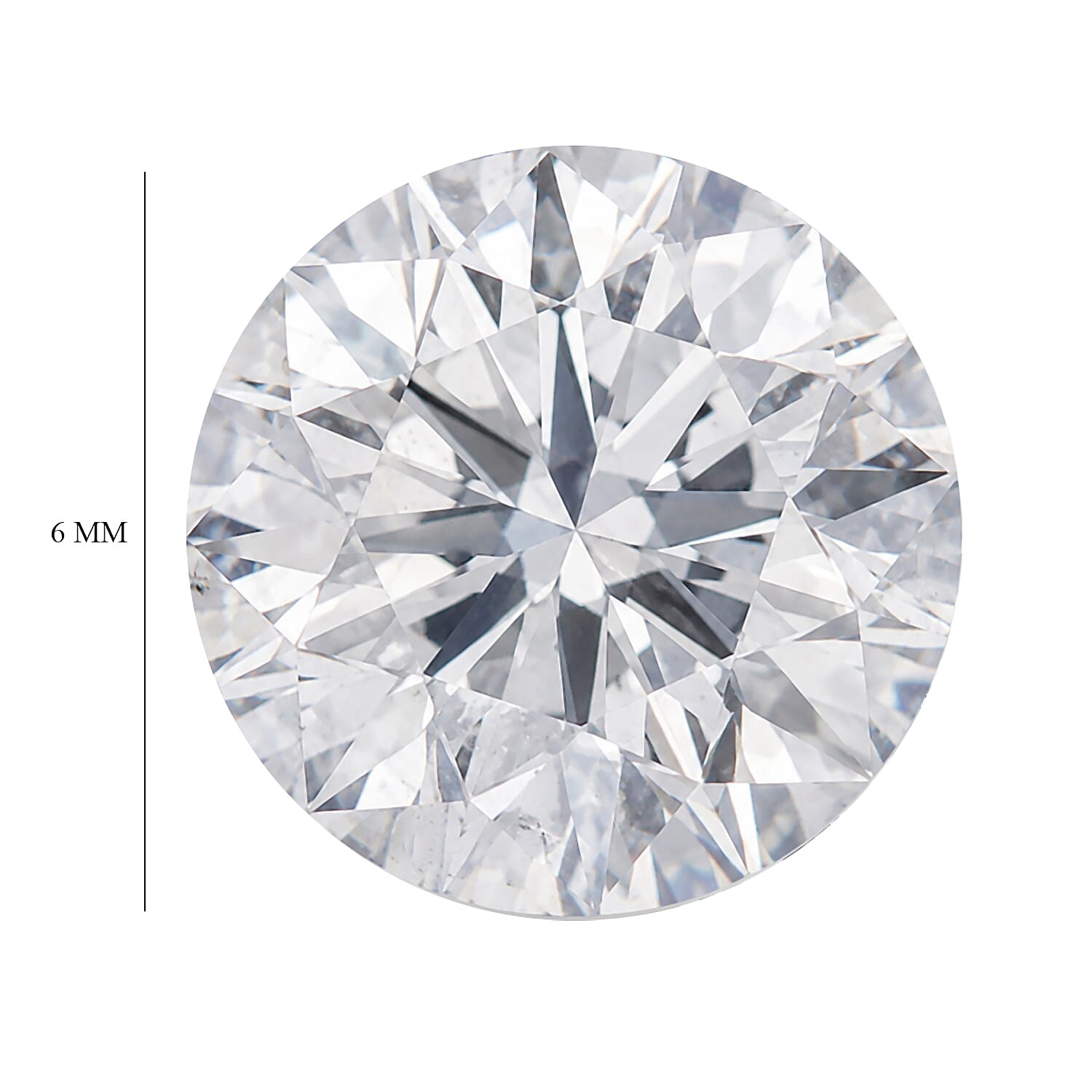 Diamond (H, I1) (Rnd 6mm) 1.02 ctw