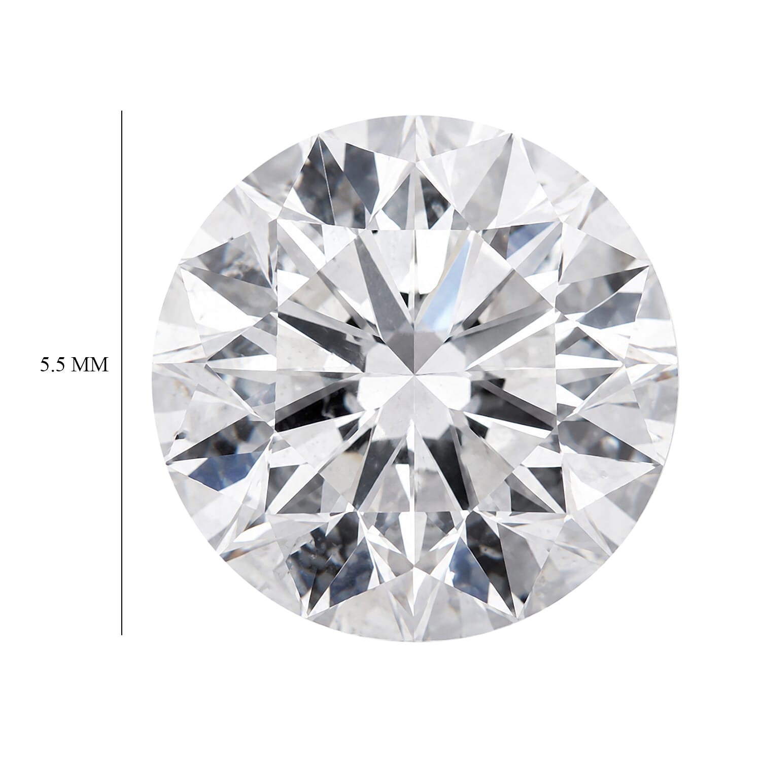 Diamond (H, SI2) (Rnd 5.5mm) 0.80 ctw