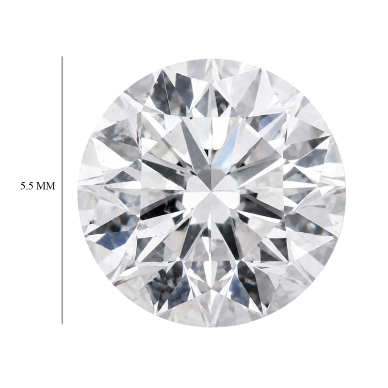 Diamond (H, SI2) (Rnd 5.5mm) 0.80 ctw