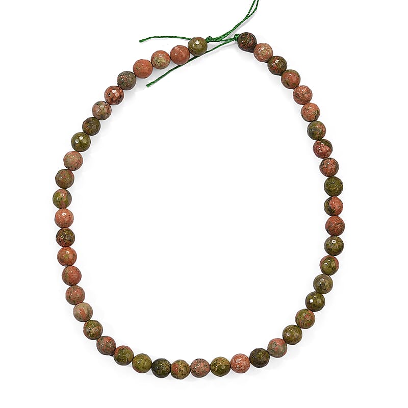 Unakite 199.00 ctw Beaded Necklace 15 Inches