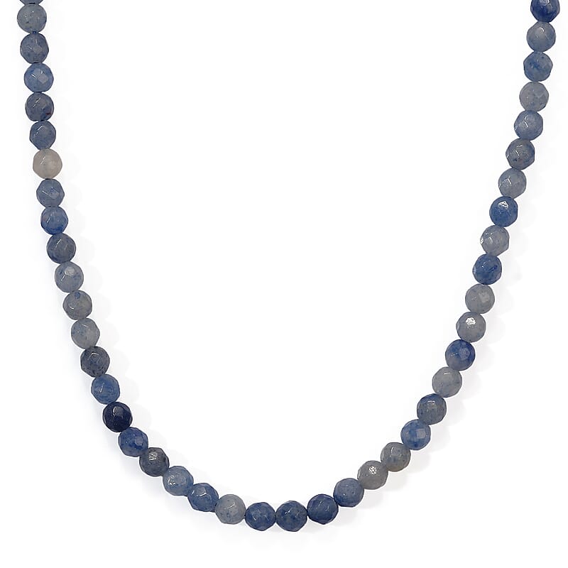 Blue Aventurine 48.25 ctw Beaded Necklace 15 Inches