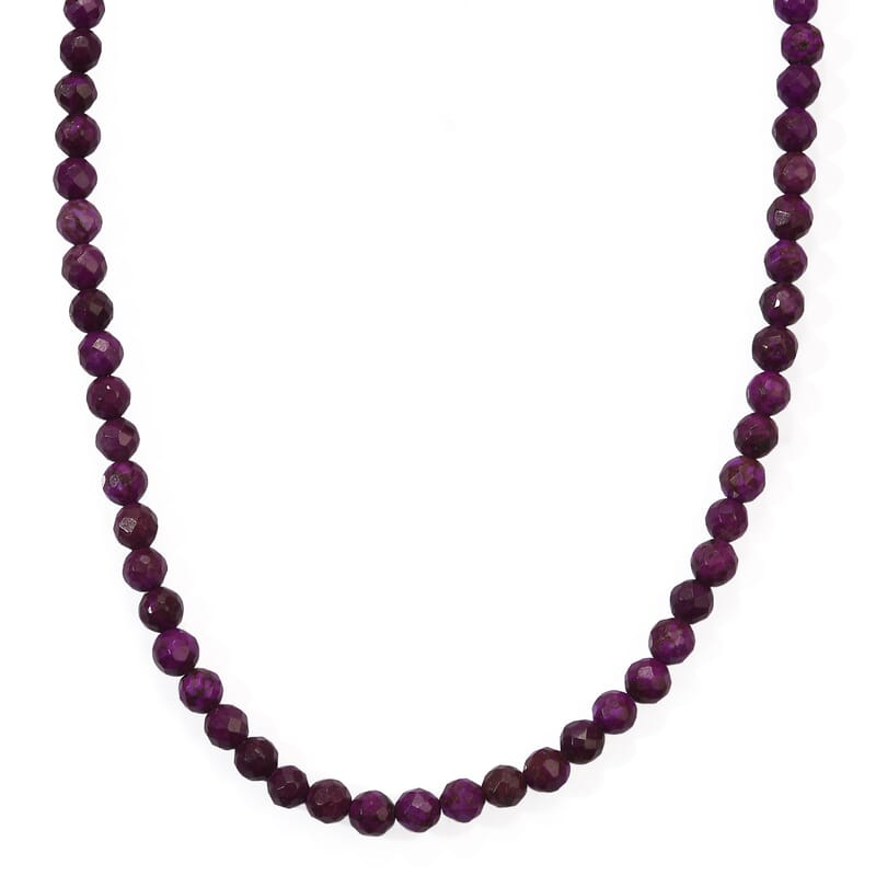 GCS Mojave Purple Turquoise 47.50 ctw Beaded Strand 15 Inches
