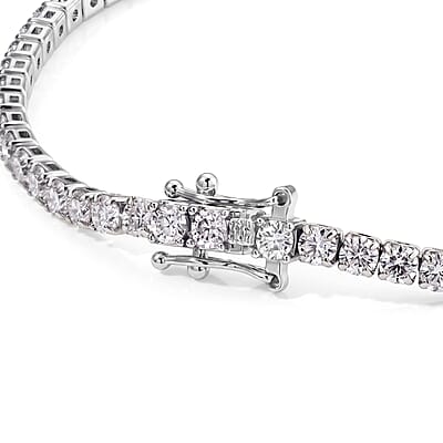 EverTrue Moissanite 5.50 ctw Tennis Bracelet in Platinum Bond (6.50 In)
