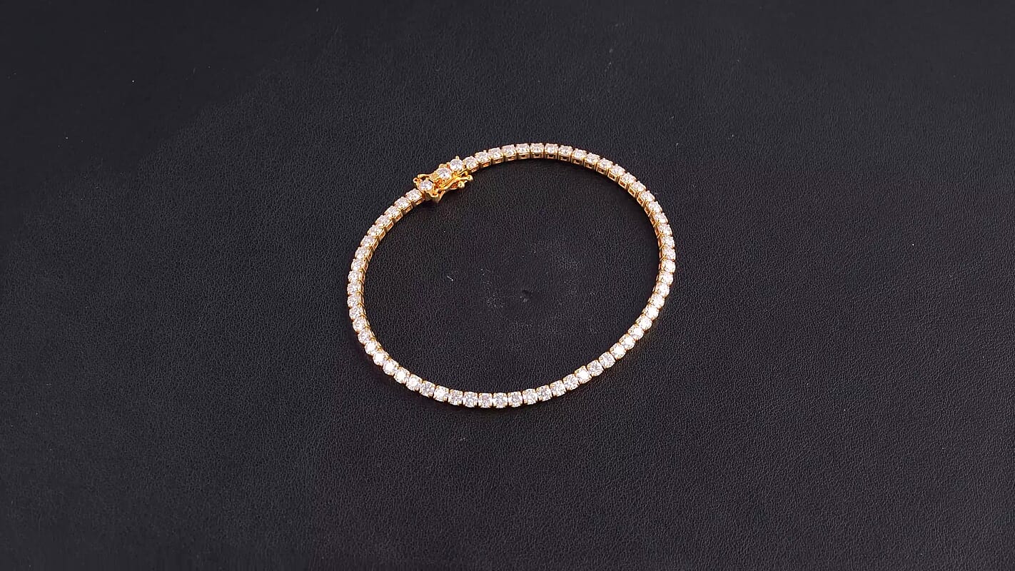EverTrue Moissanite Tennis Bracelet in Platinum Bond (6.50 In) 5.50 ctw