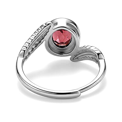 Mozambique Garnet 5.00 ctw Ring (Adjustable) in Silvertone