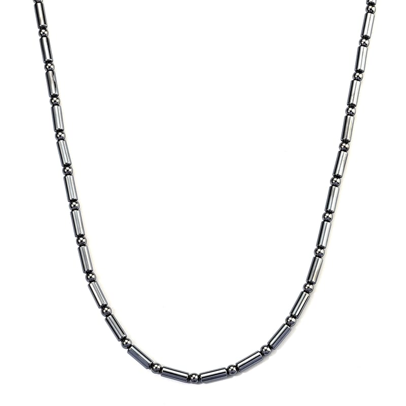 Terahertz 250.00 ctw Round and Tube Beaded Necklace (36 Inches)