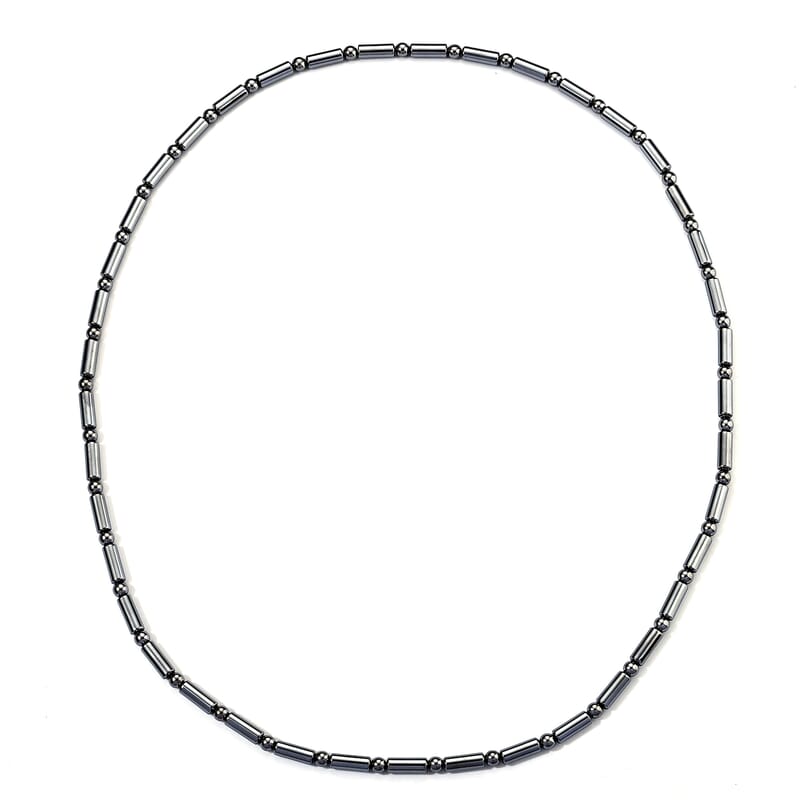 Terahertz 250.00 ctw Round and Tube Beaded Necklace (36 Inches)
