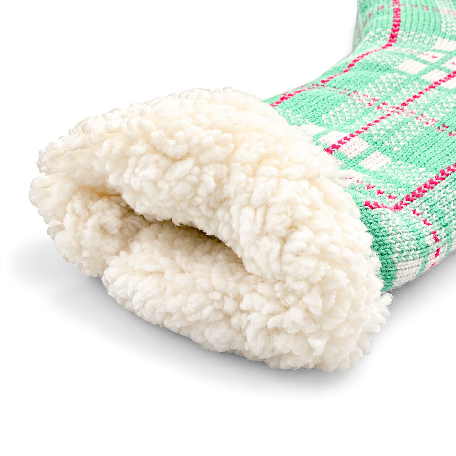 Mossimo Women's Light Green Plaid Cabin Socks