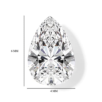 Diamond (D, SI2) (Pear 6x4mm) 0.52 ctw