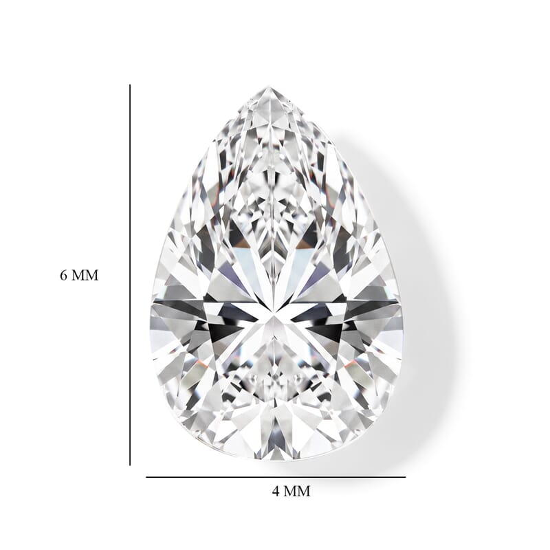 Diamond (D, SI2) (Pear 6x4mm) 0.52 ctw