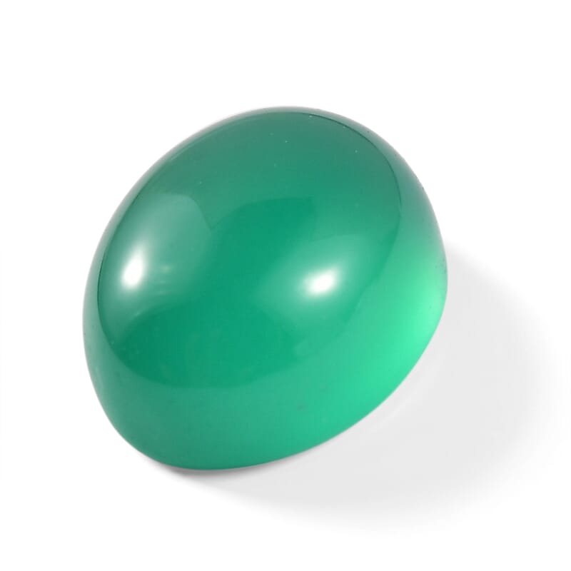 Green Onyx (Ovl 11X9 mm) 3.30 ctw
