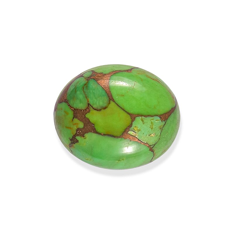 Green Turquoise (Ovl 12x10 mm) 4.10 ctw