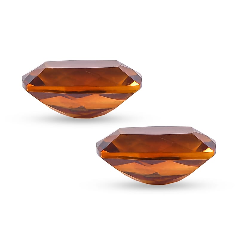 Santa Ana Madeira Citrine Set of 2 (Cush 6x4 mm) 0.88 ctw