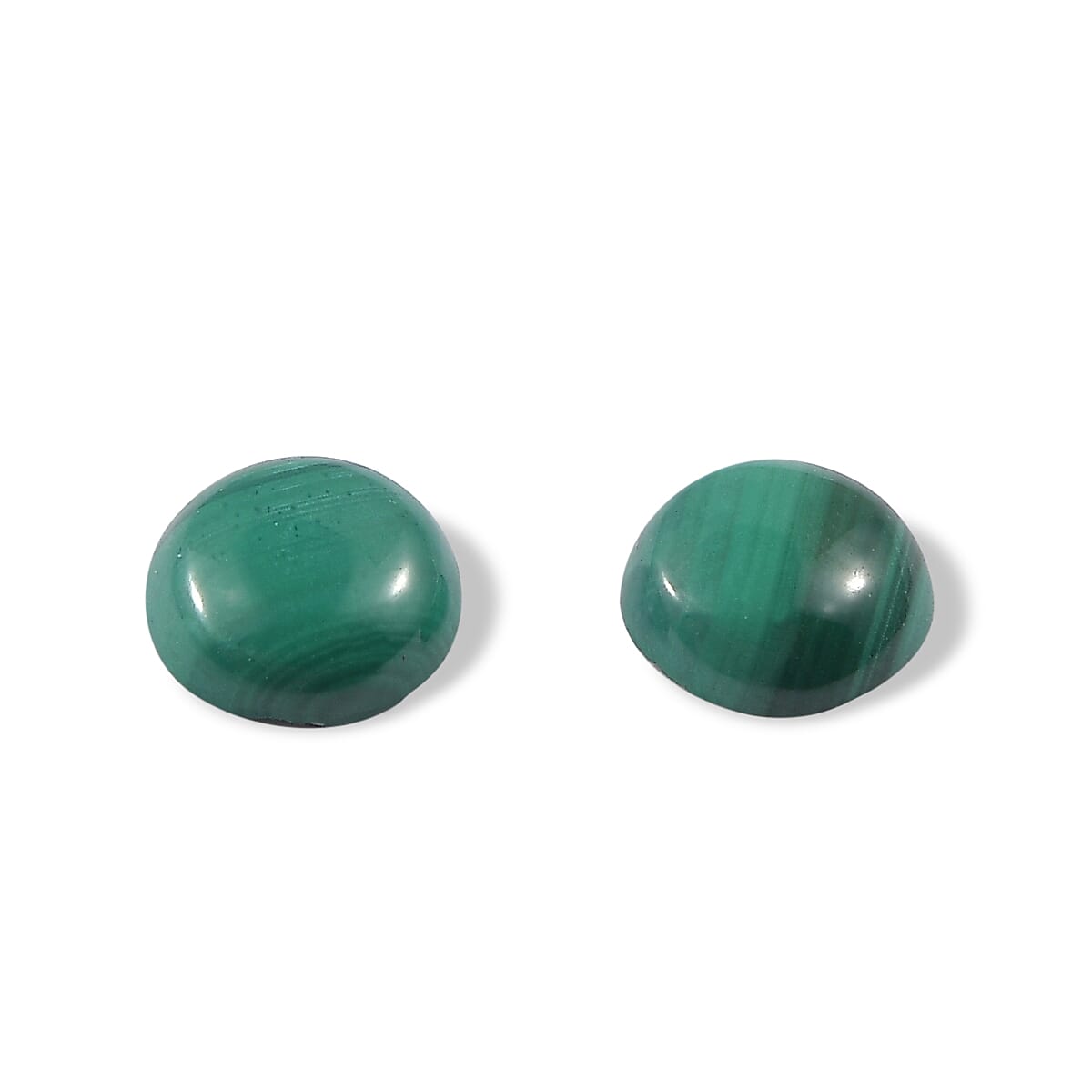 Malachite Set of 2 (Rnd 4.75 mm) 0.62 ctw