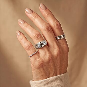 Rhodium Over Sterling Silver / 5 - Product card gallery slide 3 (10278609322297)