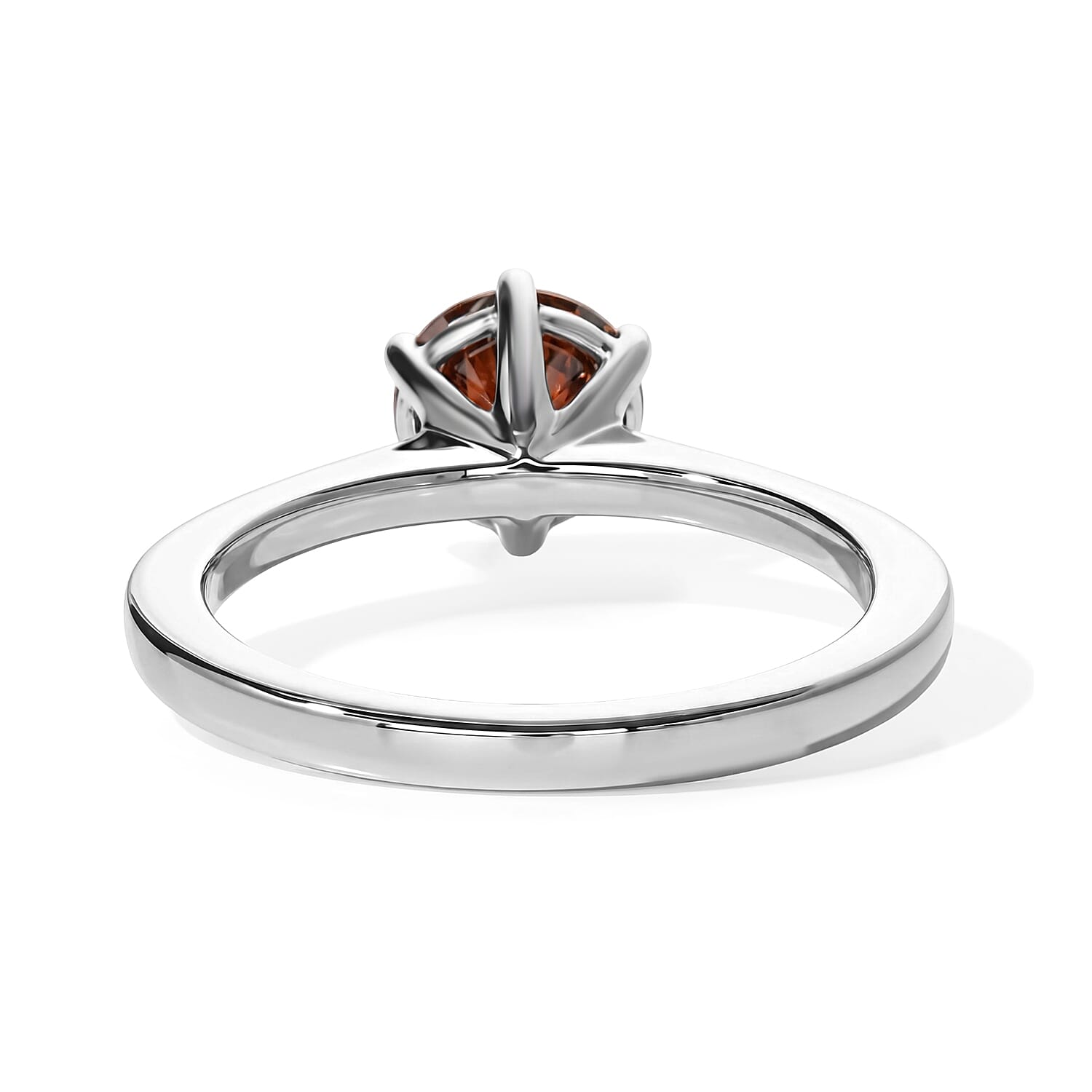 Red Diamond I3 1.00 ctw Timeless Flame Ring in 10K White Gold (Size 6.0)