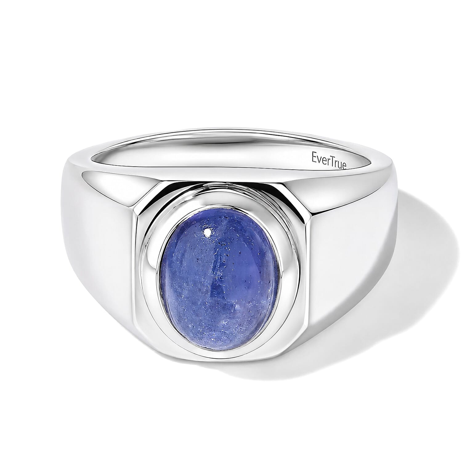 EverTrue Tanzanite 3.60 ctw Men's Ring in Platinum Bond (Size 9.0)