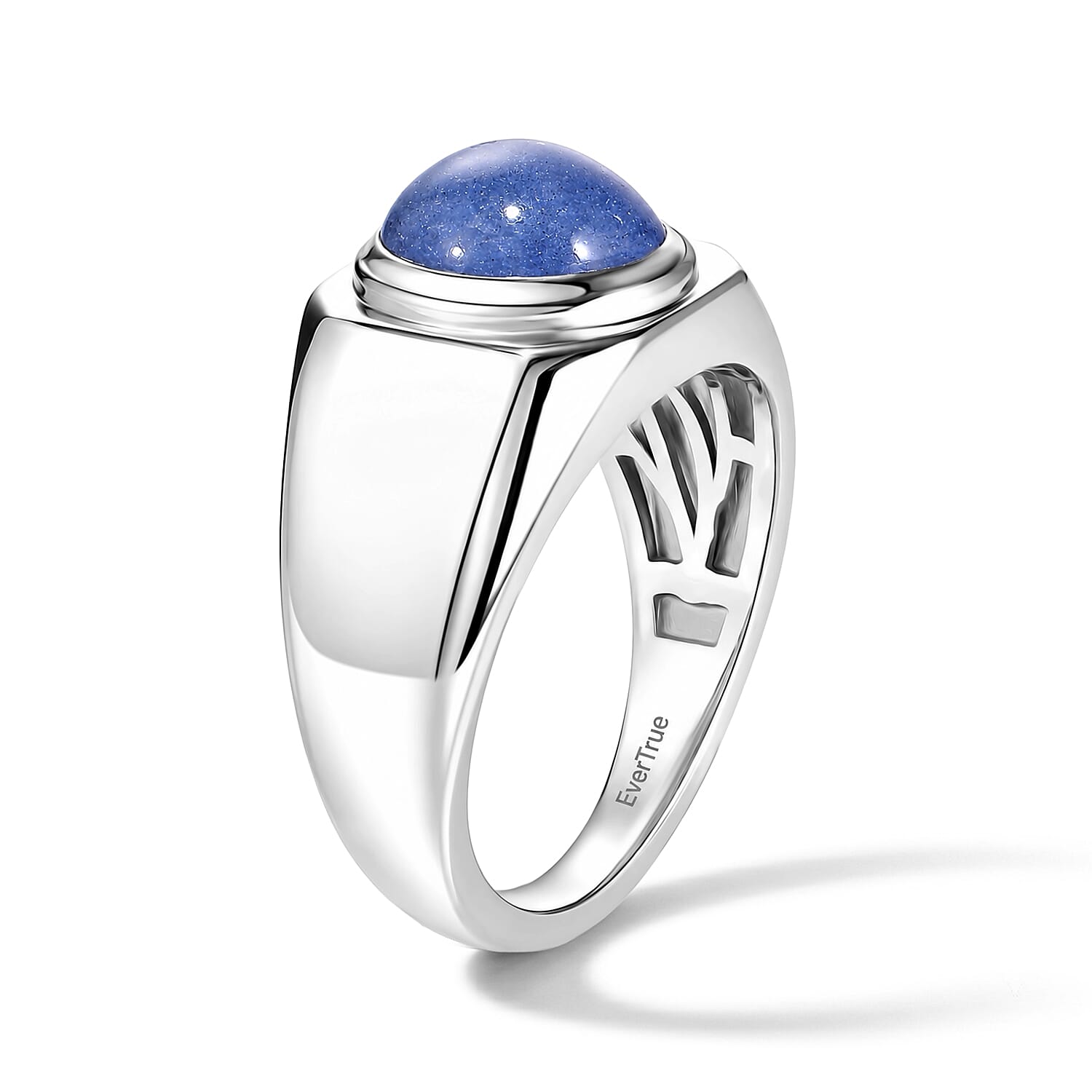 EverTrue Tanzanite 3.60 ctw Men's Ring in Platinum Bond (Size 9.0)