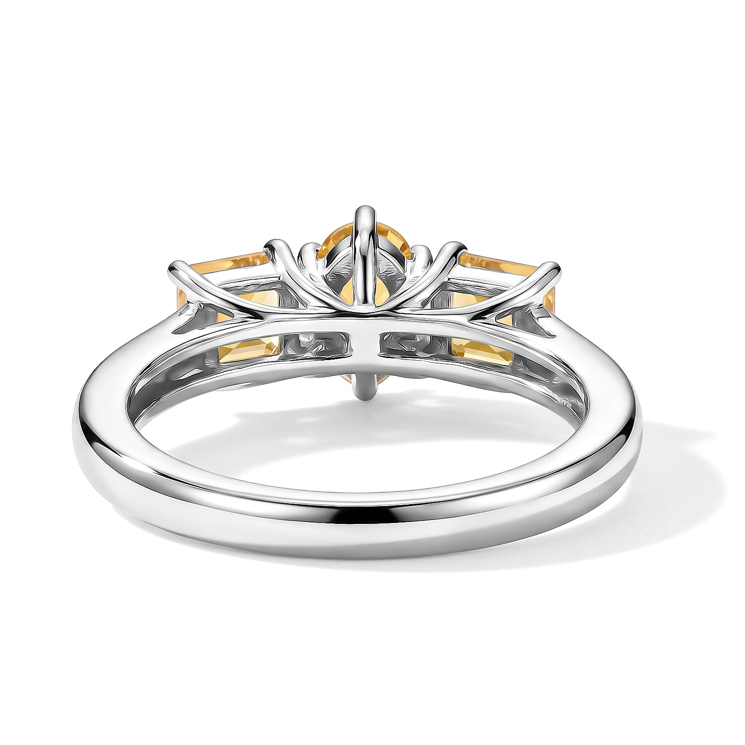 Brazilian Citrine 1.40 ctw Ring in Sterling Silver (Size 7.0)