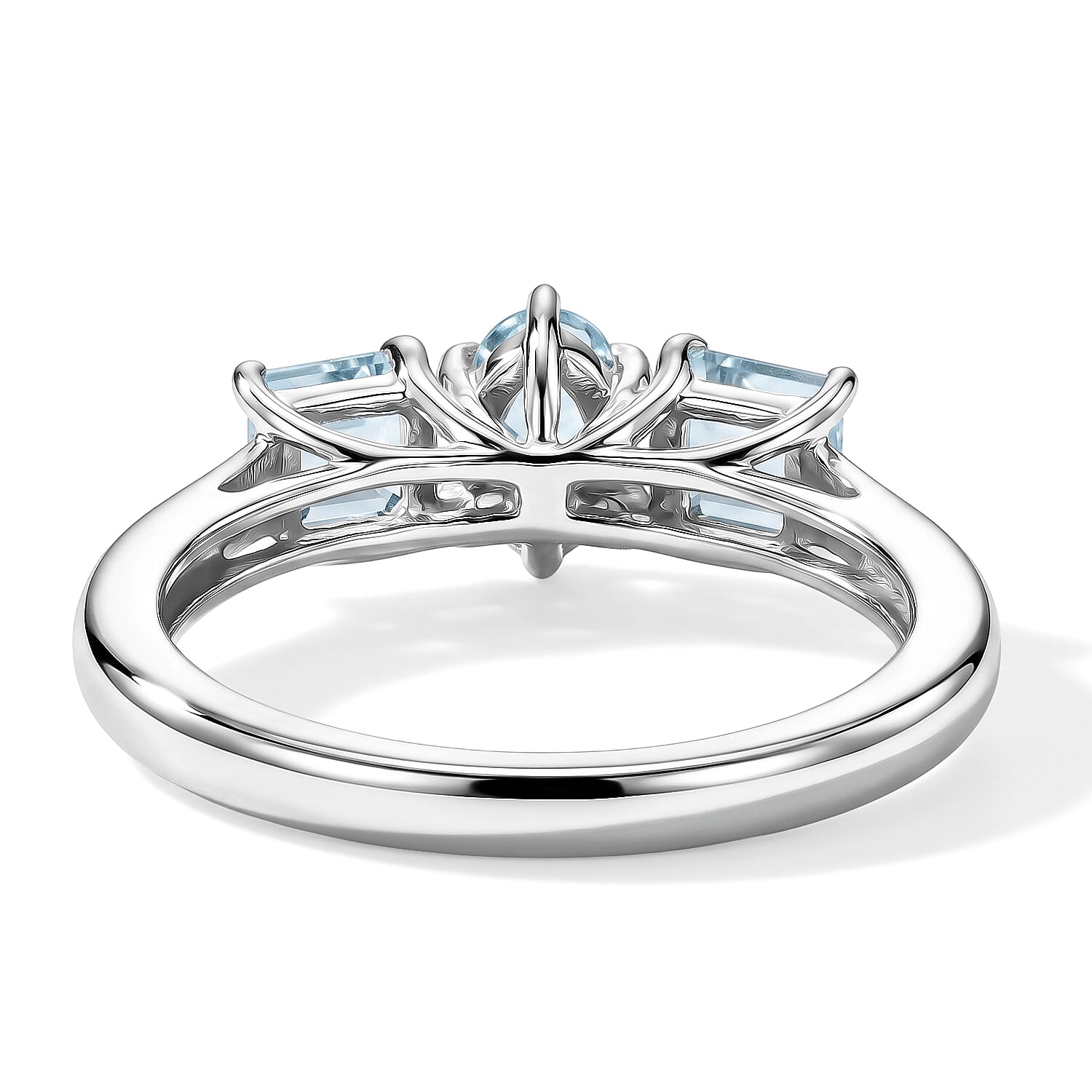 Blue Topaz 1.20 ctw Ring in Sterling Silver (Size 7.0)