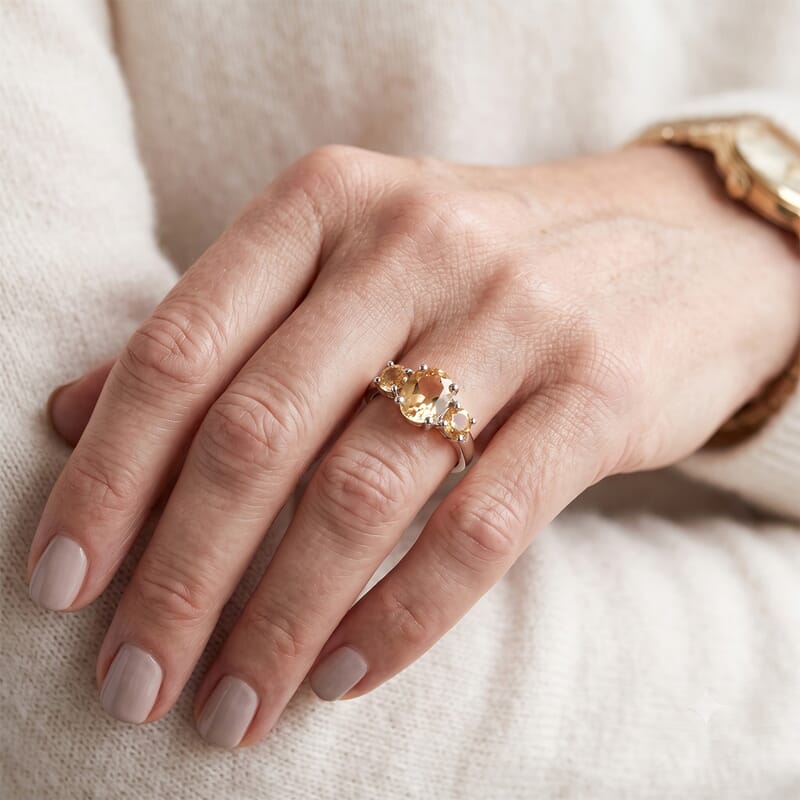 Brazilian Citrine 2.00 ctw Ring in Sterling Silver (Size 8.0)