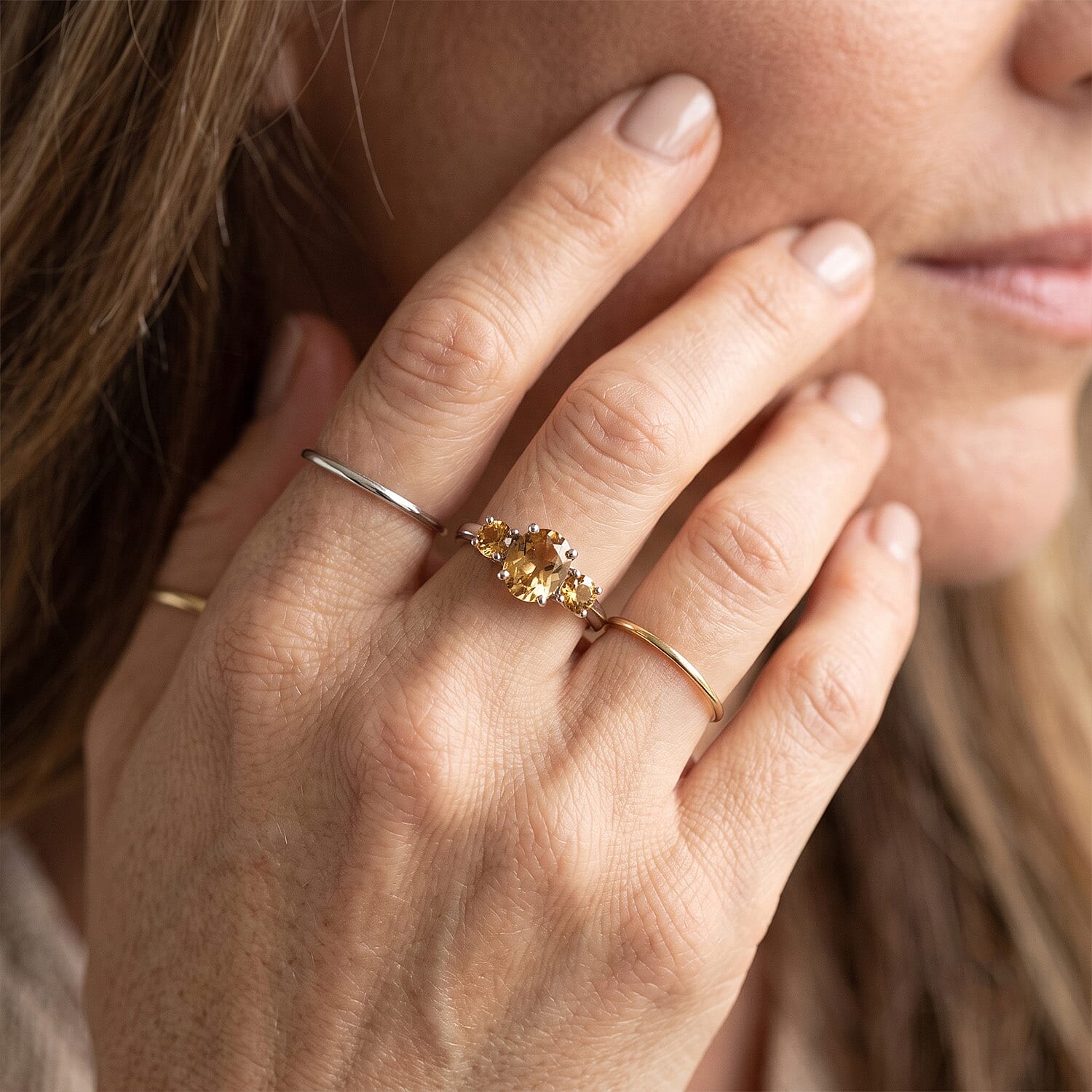 Brazilian Citrine 2.00 ctw Ring in Sterling Silver (Size 8.0)