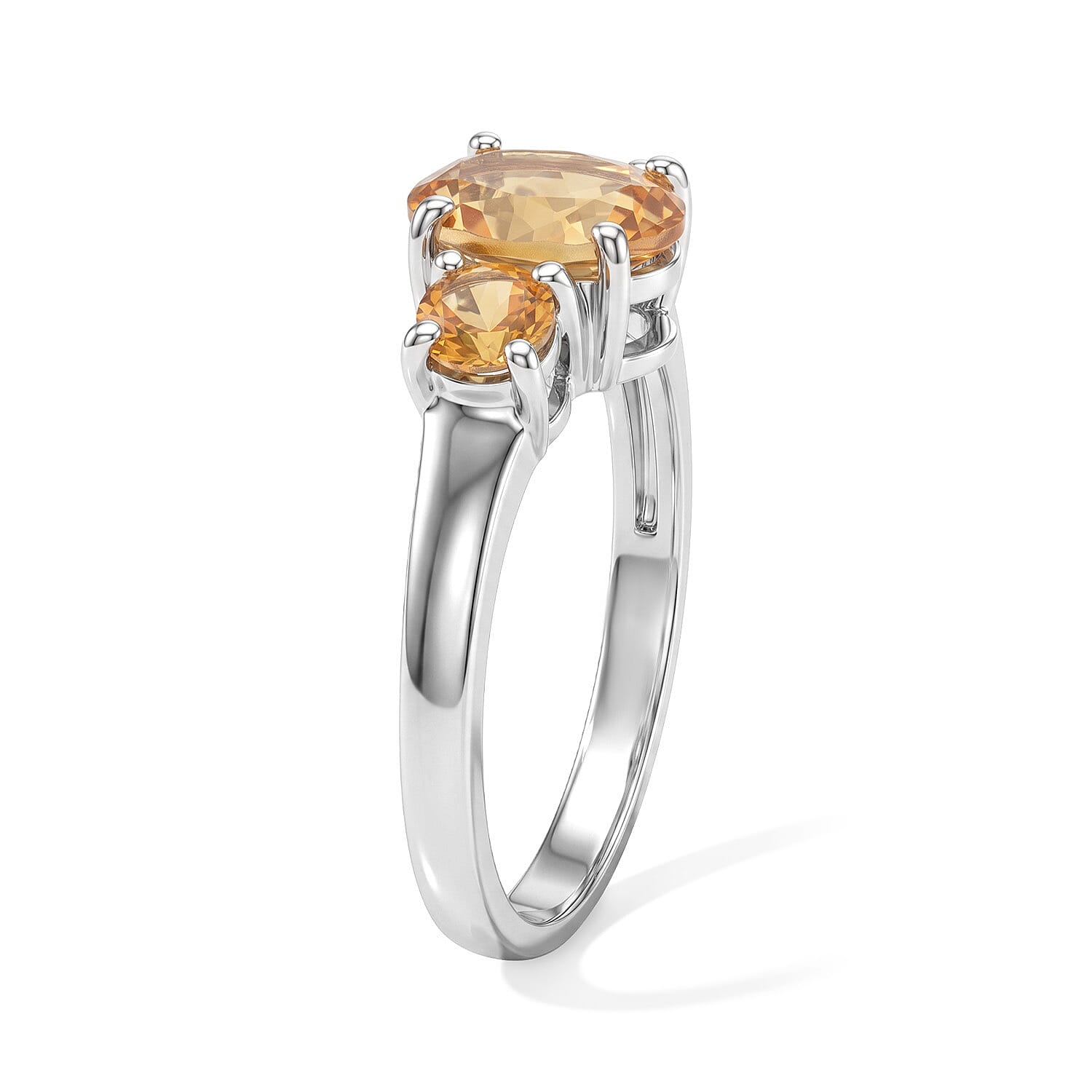Brazilian Citrine 2.00 ctw Ring in Sterling Silver (Size 8.0)