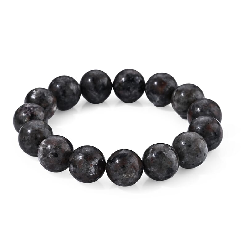 Yooperlite 75.00 ctw Beaded Stretch Bracelet