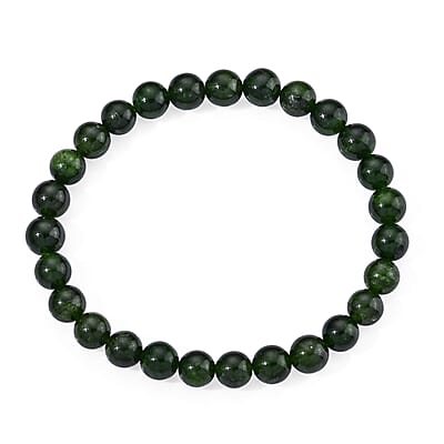 Chrome Diopside 75.00 ctw Beaded Stretch Bracelet