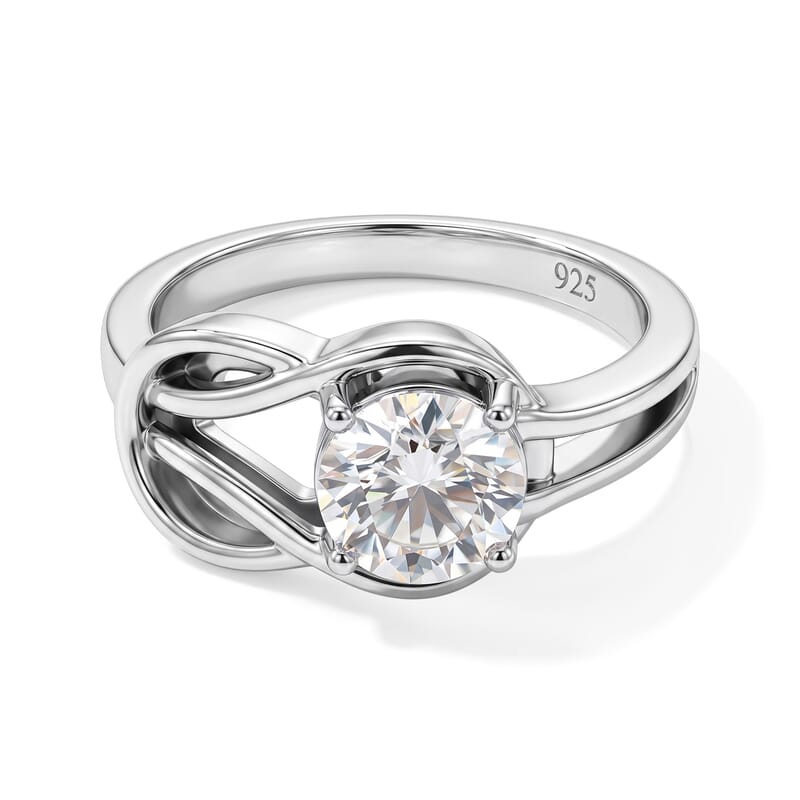 White Topaz 1.10 ctw Ring in Sterling Silver (Size 5.0)